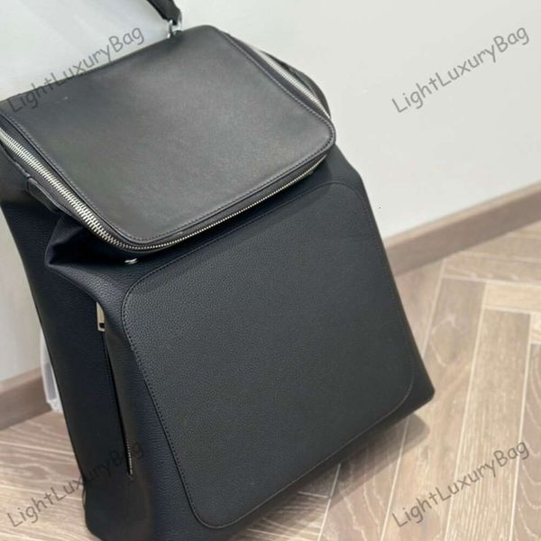 Designer de luxo saco esportivo grande capacidade temperamento caminhadas saco versátil presente mochila material couro dupla cor saco Handbag231013