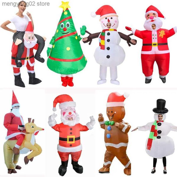 Tema Costume Halloween Cosplay Mascotte Tavolo divertente Vieni Babbo Natale Pupazzo di neve Albero di Natale Festa di carnevale T231013