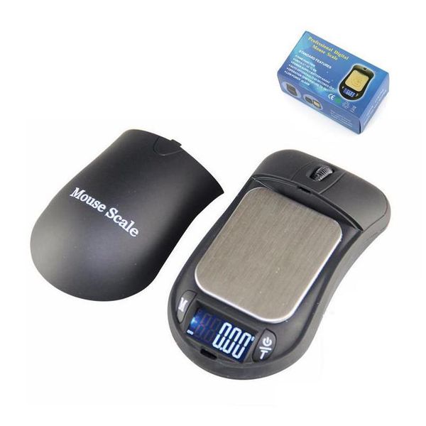 Bilance da cucina a forma di mouse all'ingrosso 100G 0.01G Mini bilancia digitale portatile per chiavi per auto per gioielli Carat Diamond Lab 0.01 Gram Dhfab