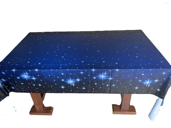 Toalha de mesa Toalha de mesa de plástico à prova d'água PE Espessamento Antependium Oil Star Theme Cloth_DAN187