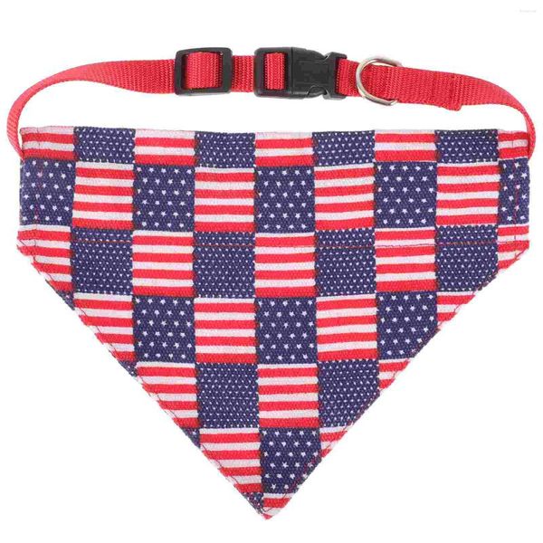 Abbigliamento per cani Bandane per cuccioli Collare per gattino Fazzoletto Americana Decor Sciarpa triangolare Fazzoletto da collo