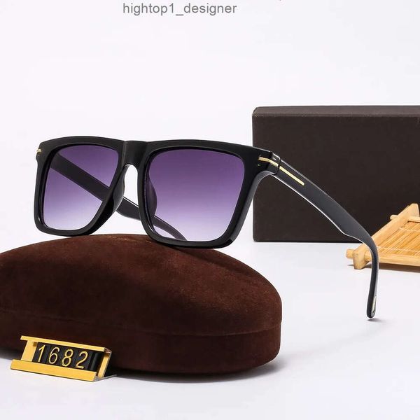 Tomﾠford Occhiali da sole TF T Brand Designer UV400 Eyewear Metal Black Frame Occhiali da sole Uomo Donna Specchio Polaroid Lente con scatola 6P22