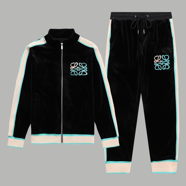 Homens Tracksuits Designer Mens Tracksuit Luxo Homens Sweatsuits Manga Longa Clássico Moda Bolso Running Casual Homem Roupas Roupas Calças Jaqueta Duas Peças # 065