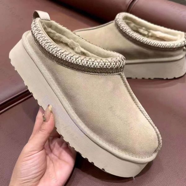 Austrália Boot Bott Tasman Boots Tazz Snow Winter Sheepskin Slippers Womens Fur Slipper Ladies Classic Classic Ultra Mini Suede Lã Tornozelo Uggliss Bootiesj