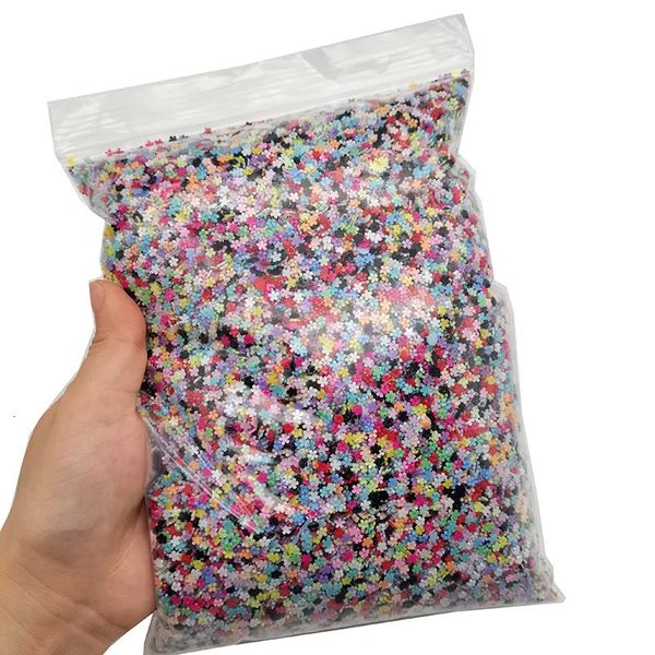 Decorações de arte de unhas em massa 500g flores acrílicas encantos peças de decoração contas de aço misturadas acessórios suprimentos 231012