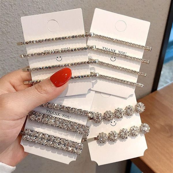 Kristall-Clips für Haar-Accessoires für Frauen, voller Strass, elegante Stifte, glänzende Tiara, luxuriöse Griffe275Q