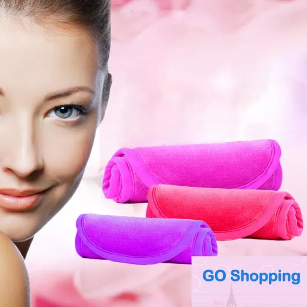 Простое полотенце для макияжа, многоразовые женские салфетки из микрофибры для лица, волшебное полотенце для лица, средство для снятия макияжа, чистящие средства для кожи, моющиеся полотенца, домашний текстиль
