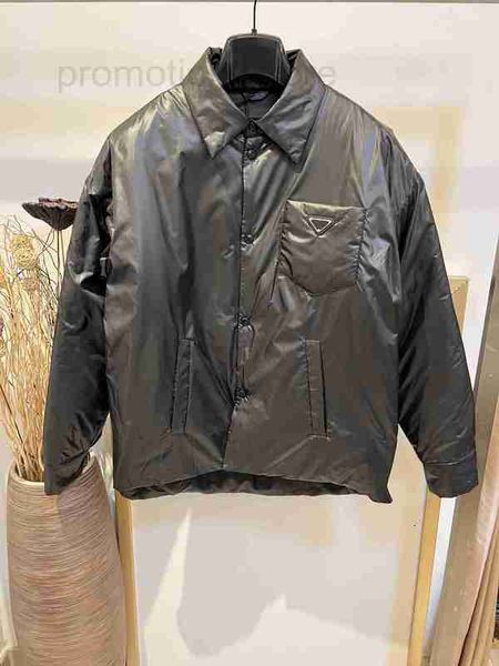 Мужские куртки Дизайнерская осенне-зимняя новая брендовая дизайнерская куртка высокого качества, однобортный дизайн, черный топ с хлопковой подкладкой, мужской 572X