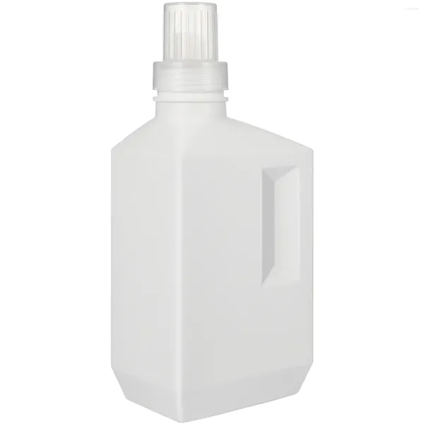 Dispensador de sabão líquido, loção para viagem, detergente para roupa, frasco plano, recipiente quadrado vazio, branco