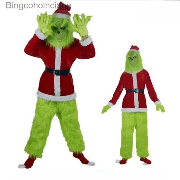 Thema Kostüm Weihnachtsmann Halloween Grünhaariges Monster Cosplay Anzug Party ComeL231013