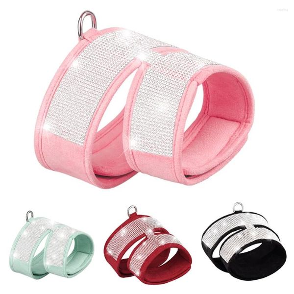 Collari per gatti Pettorina per cani riflettente per cani di taglia piccola e media Pettorine Gilet Collare con strass scintillanti Collana Accessori Forniture per animali domestici