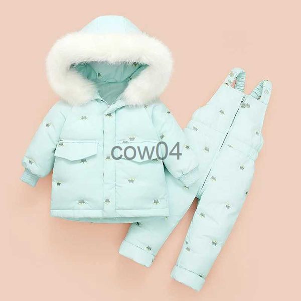 Macacão de pele artificial com capuz casaco de bebê menina macacão de inverno para baixo jaqueta quente crianças casaco de neve das crianças conjunto de roupas de menino de neve TZ269 x1013