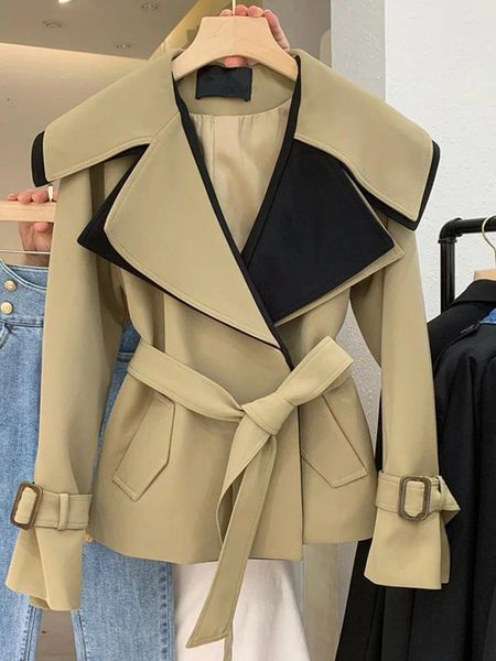 Damenjacken 2023 Frau Kleidung Koreanische Herbstkleidung Weibliche Jacke Kurzer Mantel Windjacke Mode Pendeln High-End-britischer Stil