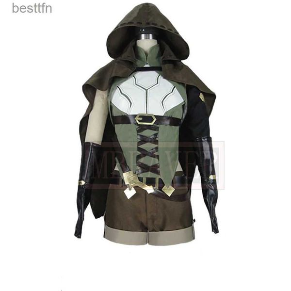 Fantasia de tema goblin matador de alto elfo arqueiro uniforme cosplay roupa de cosplay vhe halloween natal costume feito qualquer sizel231013