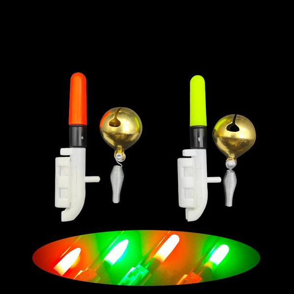 Accessori da pesca 1 set Asta elettronica da pesca Bastone luminoso con campana Luce LED CR425 Batteria rimovibile Impermeabile Galleggiante Pesca notturna su roccia 231013