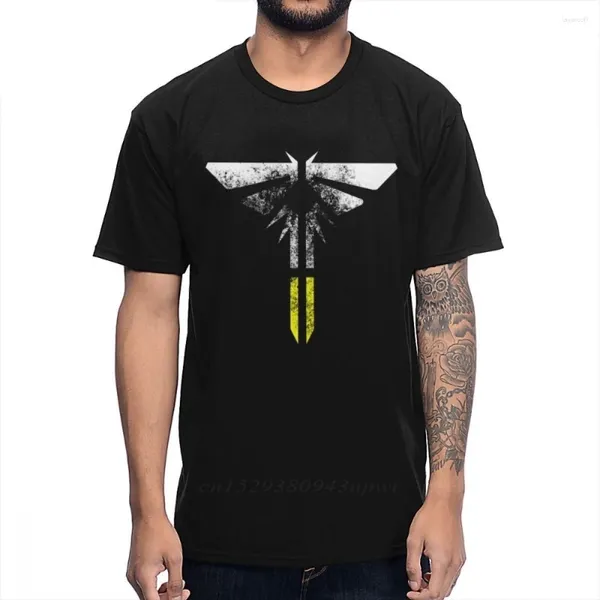 Herren T-Shirts Baumwolle Custom The Last Of Us Part II Firefly Light Eroded Shirt Männer Sommer Slim Camiseta Plus Size Top T-Shirt