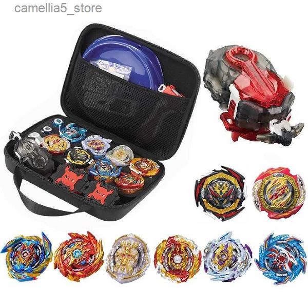 Trottola Shell scoppio set di giocattoli giroscopici attacco in fusione di metallo impugnatura superiore set di lame giocattolo gioco ragazzo regalo di compleanno bambini bambini. Q231013