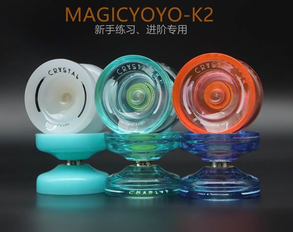 Dönen Top Magicyoyo Varrivel Duyarlı Kristal Yoyo K2P Plastik Yo Çocuklar İçin Yeni Başlayan Değiştirme Yanıt Vermeyen Rulman Advancer 231012