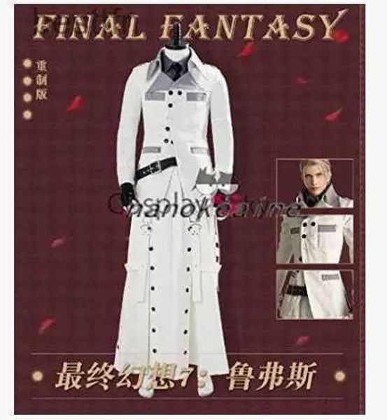 Costume a tema Rufus Shinra Cosplay Vieni/Scarpe/Parrucca Carnevale Halloween Natale Cos Festa Abiti su misuraL231013