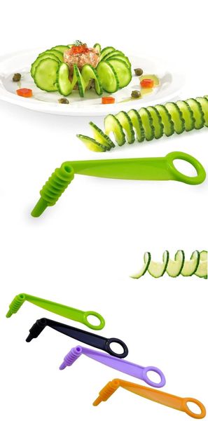 Frutas legumes ferramentas pepino espiral slicer frutas vegetais rotativa corte multi-função dispositivo de corte criativo faca de lascar