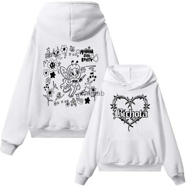 Erkek Hoodies Sweatshirts Karol G BICHOTA DENİZ KAYNAK BASINÇ BASKI HOODIE ADAM KADIN HARAJUKU KÜÇÜK TOPLAR SOKAK GİYESİ UNISEX YQ231013