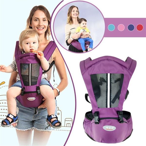 Neugeborene Babytrage Känguru Kleinkind Sling Wrap Tragbarer Säuglings-Hipseat Babypflege Taillenhocker Verstellbarer Hüftsitz 0-36 Monate327N