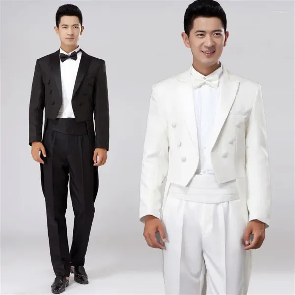 Erkekler Takım Korosu Mariage Groom Düğünü Erkekler Blazer Boys Bo Balso Sink Moda İnce Maskulino Son Ceket Pantolon Tasarımları Beyaz