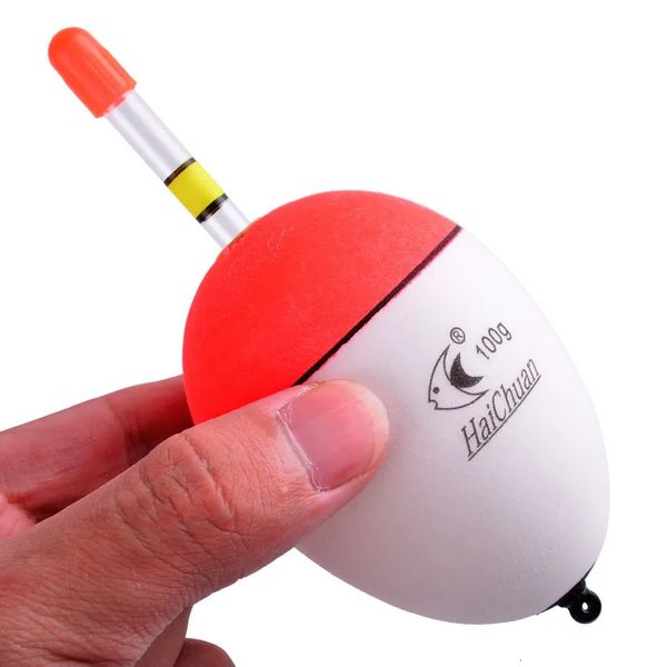 Acessórios de pesca EVA Luminous Fishing Night Float Light Stick Foam Plastic Bobber Sea Rock Fishing Floats Flutuabilidade 102030405060g708090g 231013