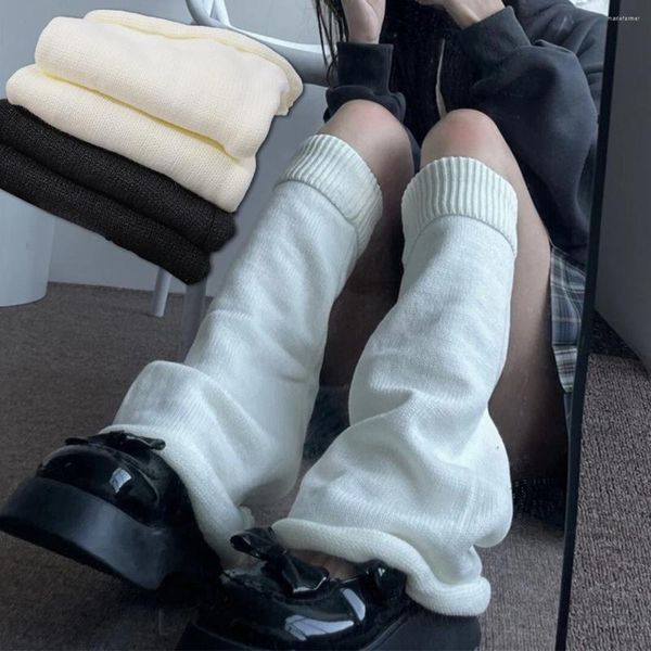 Kadınlar SOCKS Japon lolita tatlı kız boynuz alevlendi sıcak trompet örgü yün top ayak örtüsü cosplay kış yığın uzun