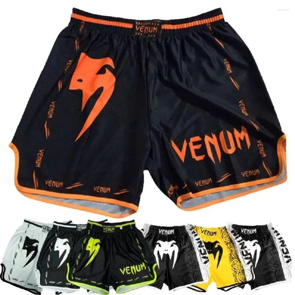 Shorts masculinos mma boxe tailandês para homens e mulheres fitness luta sanda treinamento profissional secagem rápida