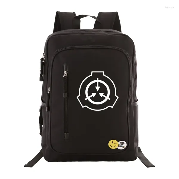 Рюкзак SCP Secure Contain Protect Bag с карманом на молнии для мужчин и женщин, сумка для книг, студенческая школьная дорожная сумка для ноутбука, значок Mochila