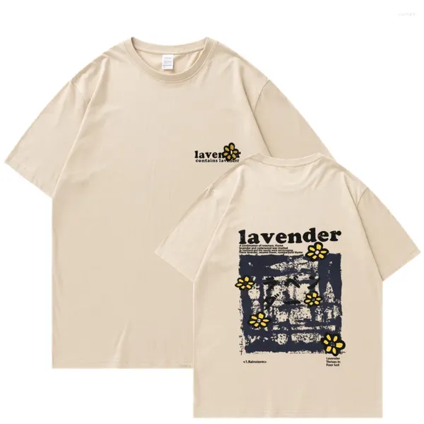 T-shirt da uomo 2023 Camicia da uomo Hip Hop Streetwear T-shirt floreale Harajuku Oversize T-shirt estiva a maniche corte T-shirt in cotone oversize allentato