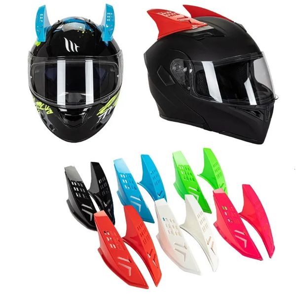 Cascos de ciclismo 2 unids Moto Casco de bicicleta Lindo Cuerno Decoración Nieve Deportes Etiqueta Decoración Decorativa 231012