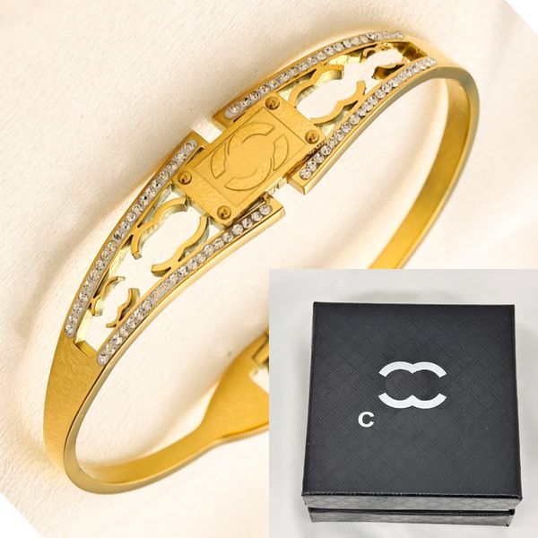 Braccialetti di lusso con scatola stile braccialetto placcato oro 18 carati regalo di viaggio gioielli copia di alta qualità gioielli moda nuovo fascino braccialetto da donna festa di nozze