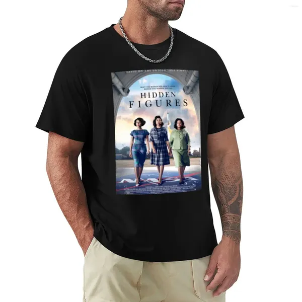 Polos masculinos figuras escondidas cartaz oficial merch camiseta roupas bonitos verão topos camisa de secagem rápida dos homens camisetas altas