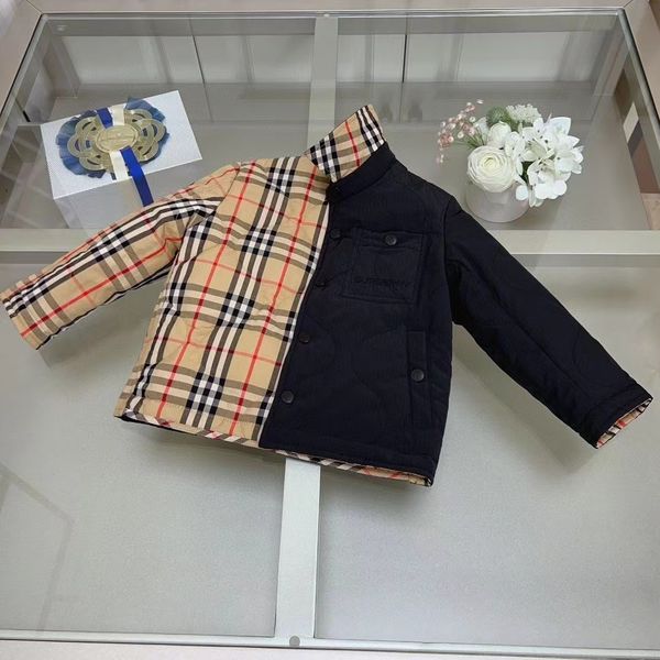 куртка для мальчика комплект одежды черного цвета дизайнерская верхняя одежда в клетку для маленьких девочек пуховики зимнее платье одежда оптом 100-160 см