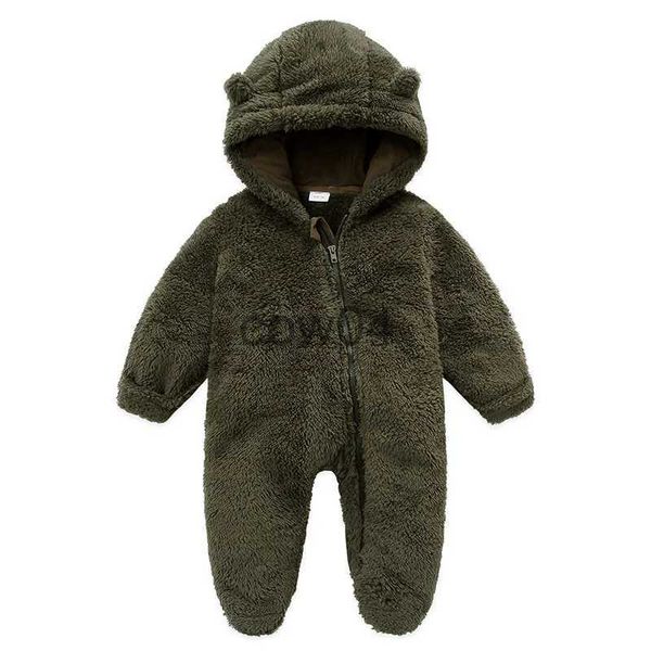 Pagliaccetti Primavera e Autunno 2023 Body neonato Cartoon Orecchie di coniglio Polar Wool Baby Boy Body Baby Girl Snow Coat Set bambino x1013