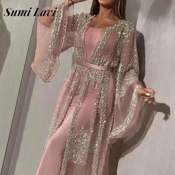 Abiti casual di base Donne eleganti Abito lungo svasato a maniche lunghe glitterato Abito da sera francese vintage Abiti da festa spaccati patchwork in rete da donna sexy 231013