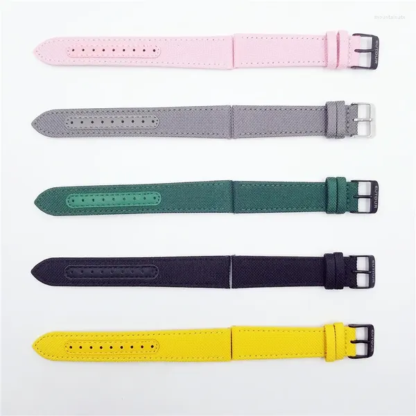 Assista Bandas Eutour Stretchy Nylon Strap Simples e Elegante para Homens Mulheres Tamanho 20 Mm