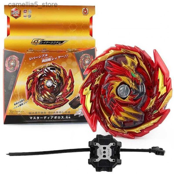 Trottola Takara Tomy Beyblade Fire Brand Top esplosivo Giocattolo B-155B Lord Dragon Top da combattimento 2 in 1 con lanciatore di righello bidirezionale Q231013