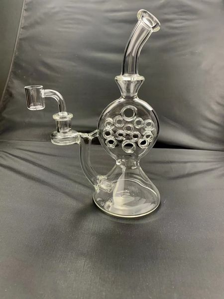 Personalizzazione bong a nido d'ape narghilè bong per fumare Bruciatore a olio borosilicato ong Gravity Hookah Elf Bardab rig bong raccogli cenere Regala due regali gratuiti