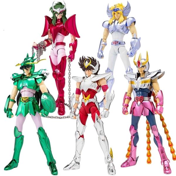 Costumi mascotte 19 cm Saint Seiya Figure Anime Myth Cloth Ex Pegasus Drago Shiryu Hyoga Cygnus Phoenix Ikki Action Figure Collection Model Toy