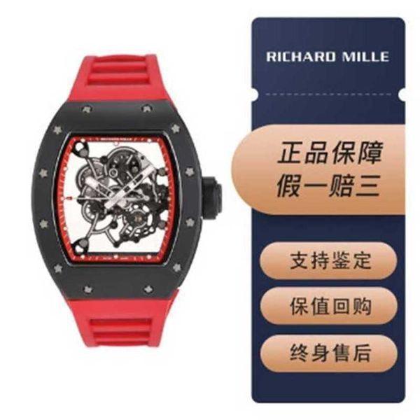 Richarmill Watch Herren- und Damenuhren Serie Armbanduhren RM055 Black Ceramic Americas Limited Edition Herrenmode Freizeit Business Sportuhr WN-HQFM