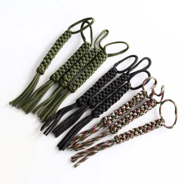 Kletterseile 10 Stück Messer Lanyard Paracord Gear Trave Kits 550 Fallschirmschnur Kette USB-Treiber 231012