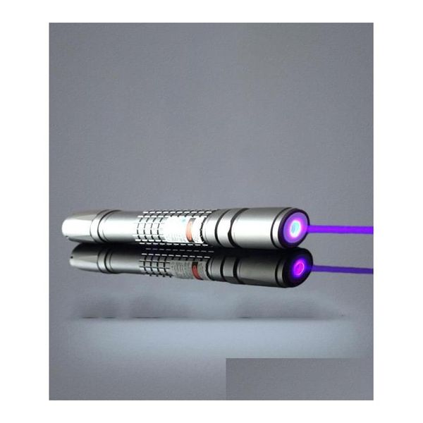 Ponteiros Laser Mais Powerf 5000M 532Nm 10 Mile Sos Lazer Lanterna Militar Verde Vermelho Azul Violeta Laser Ponteiros Caneta Feixe de Luz Hunti Otxnv