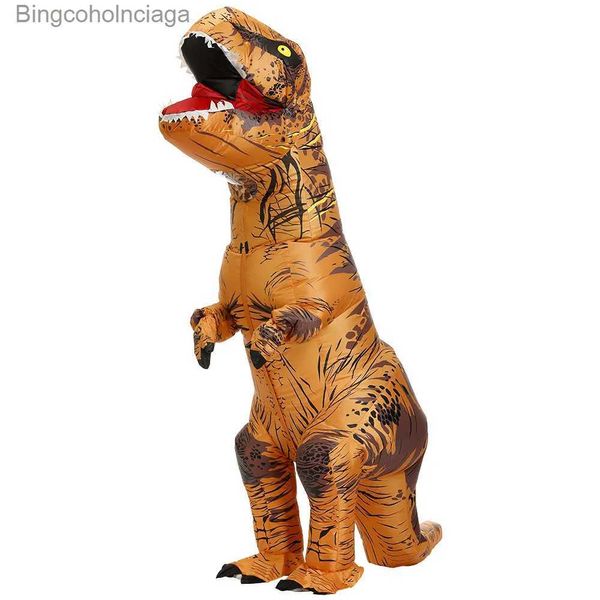 Costume a tema Dinosauro Iatable Come Fancy Mascotte Anime Halloween Party Cosplay Arriva per bambini adulti Interessante Dino Cartoon SuitL231013