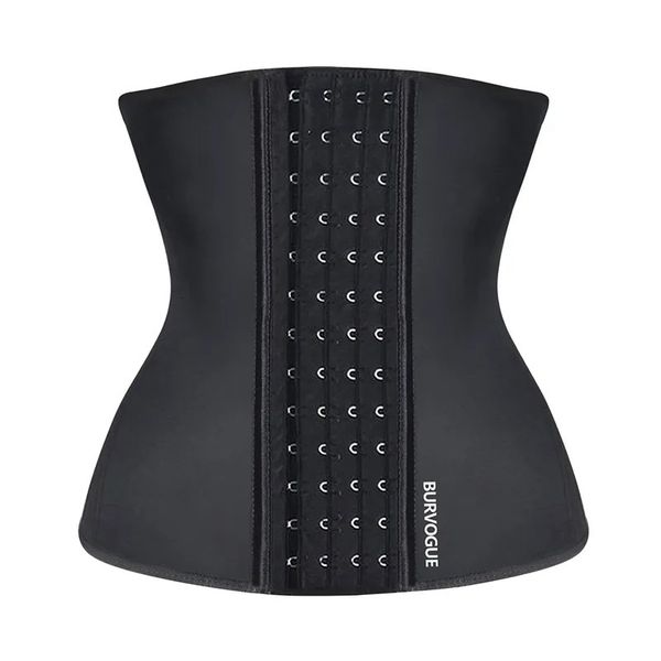 Cintura barriga shaper burvogue trainer espartilho para perda de peso feminino látex corpo cincher emagrecimento cinto shapewear 231012