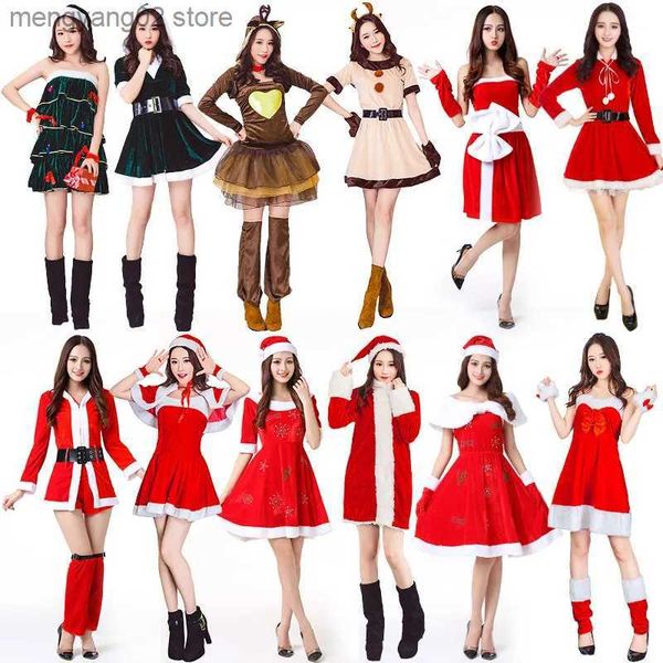 Тематический костюм, новая рождественская одежда Санта-Клауса, женская юбка для взрослых, комплект сексуального кролика, рождественское платье, новогодняя женская юбка, дропшиппинг T231013
