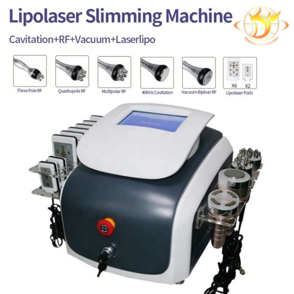Slimming Machine 7 In 1 Bipolar Dörtlü Radyo Frekansı Ultrason Kavitasyon Vakum Vücut Fullama Güzellik Makinesi