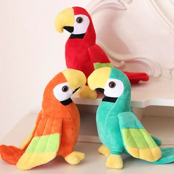 Bonecas de pelúcia 2030cm simulação boneca de pelúcia modelo de papagaio animais bonitos pássaros crianças brinquedos para crianças brinquedo kawaii decoração de casa 231013